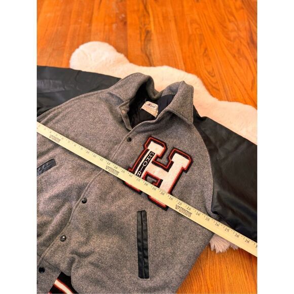 Vintage Neff Wool and Leather Varsity Choir Letterman Jacket Size XL - Picture 9 of 10